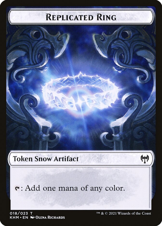 Elf Warrior // Replicated Ring Double-Sided Token [Kaldheim Tokens] | Gear Gaming Bentonville