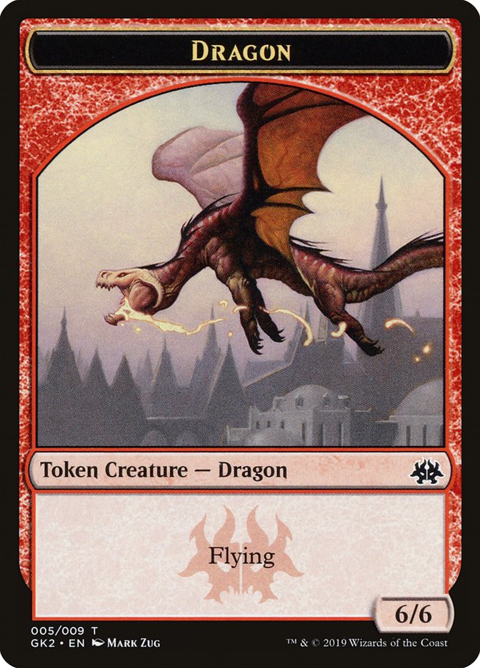 Dragon // Goblin Double-Sided Token [Ravnica Allegiance Guild Kit Tokens] | Gear Gaming Bentonville