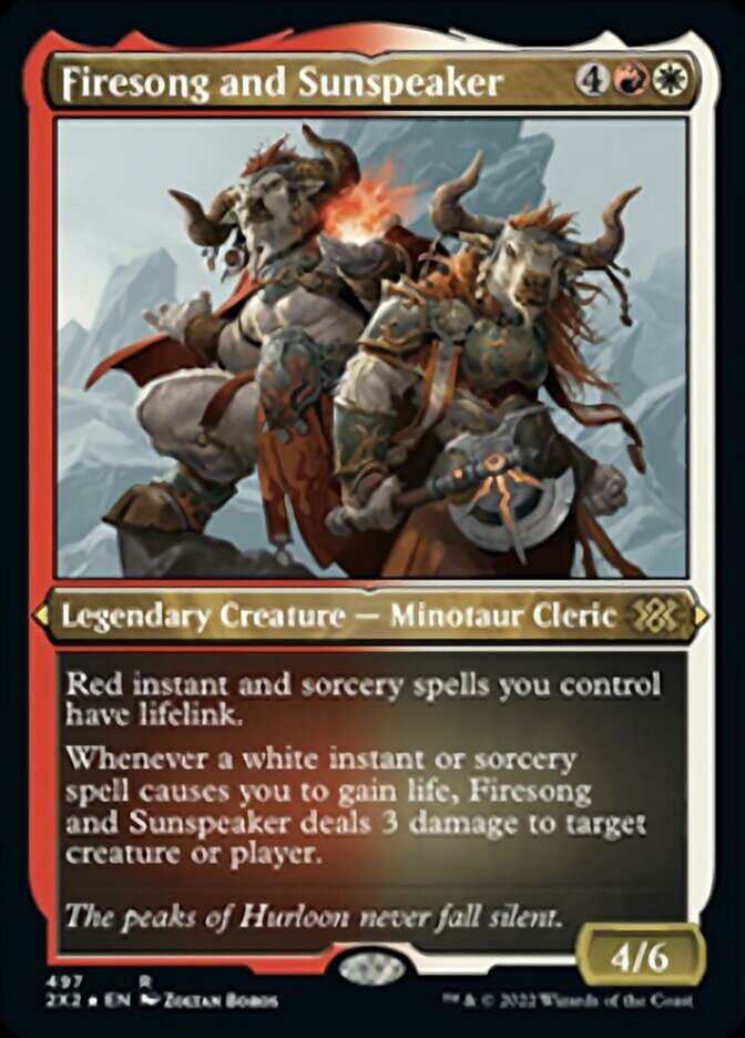 Firesong and Sunspeaker (Foil Etched) [Double Masters 2022] | Gear Gaming Bentonville