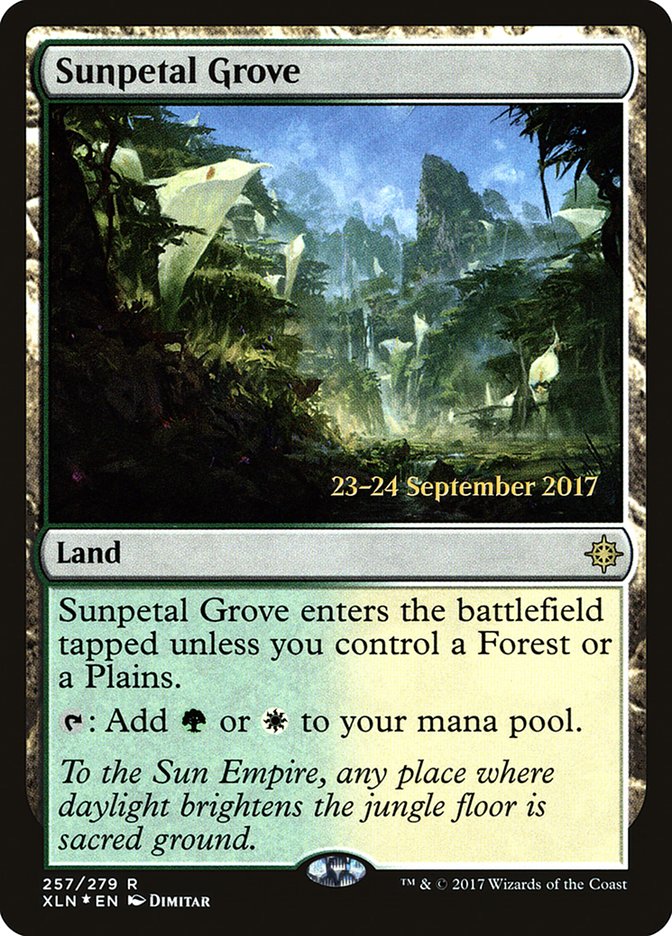 Sunpetal Grove [Ixalan Prerelease Promos] | Gear Gaming Bentonville