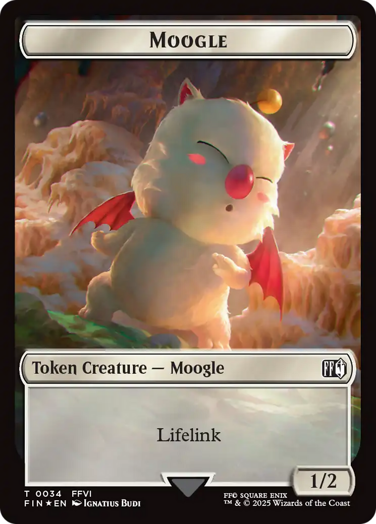 Copy (0025) // Moogle (0034) Double-Sided Token (Surge Foil) [FINAL FANTASY Tokens] | Gear Gaming Bentonville