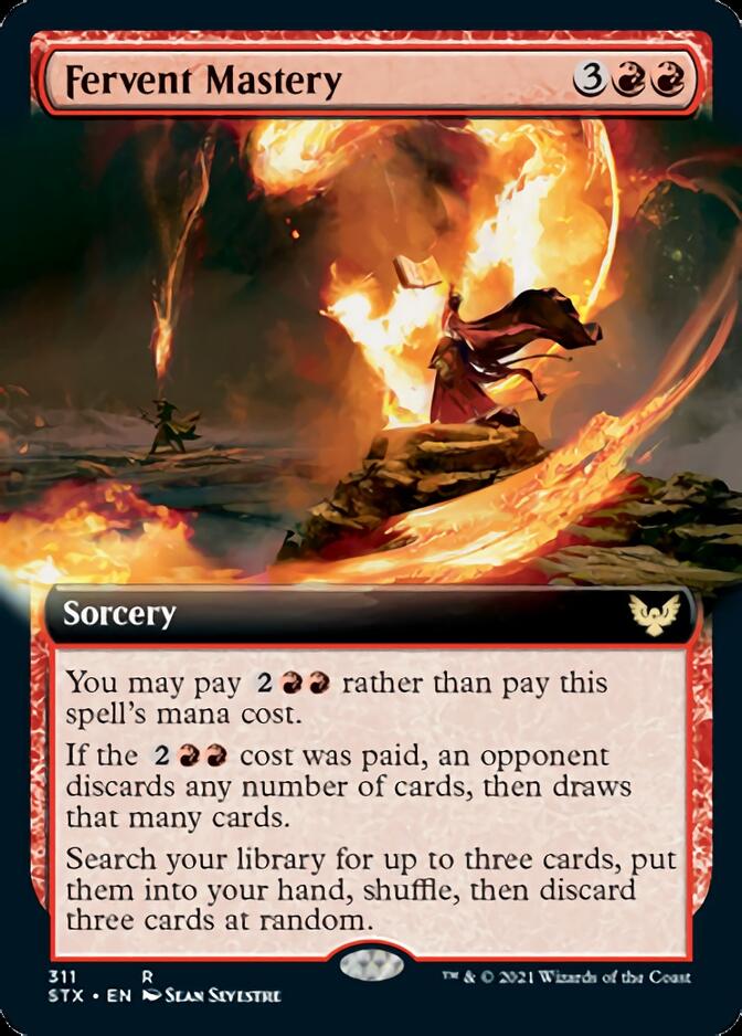 Fervent Mastery (Extended Art) [Strixhaven: School of Mages] | Gear Gaming Bentonville