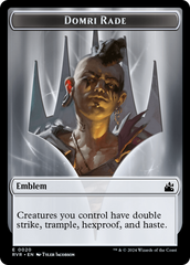 Elf Knight // Emblem - Domri Rade Double-Sided Token [Ravnica Remastered Tokens] | Gear Gaming Bentonville