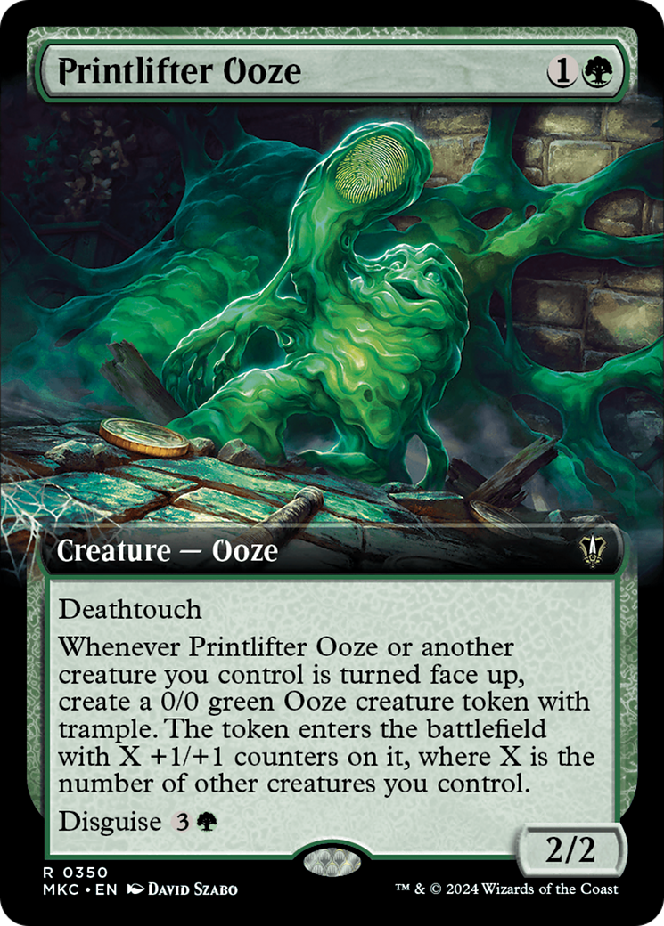 Printlifter Ooze (Extended Art) [Murders at Karlov Manor Commander] | Gear Gaming Bentonville