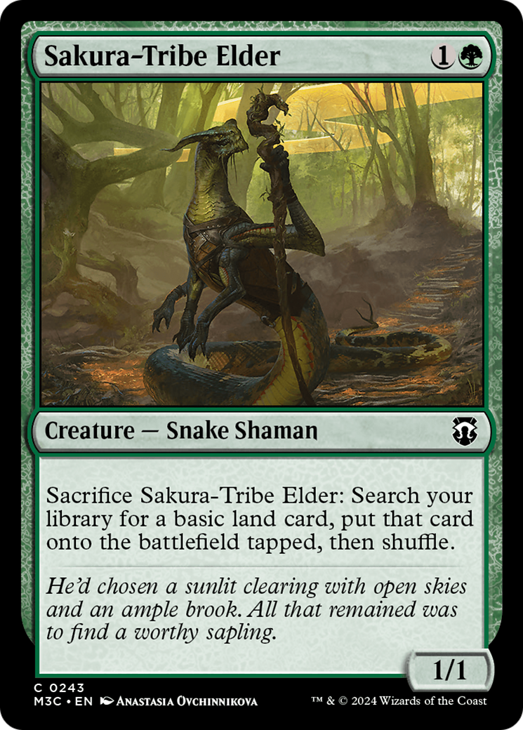 Sakura-Tribe Elder (Ripple Foil) [Modern Horizons 3 Commander] | Gear Gaming Bentonville