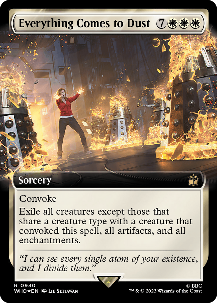 Everything Comes to Dust (Extended Art) (Surge Foil) [Doctor Who] | Gear Gaming Bentonville