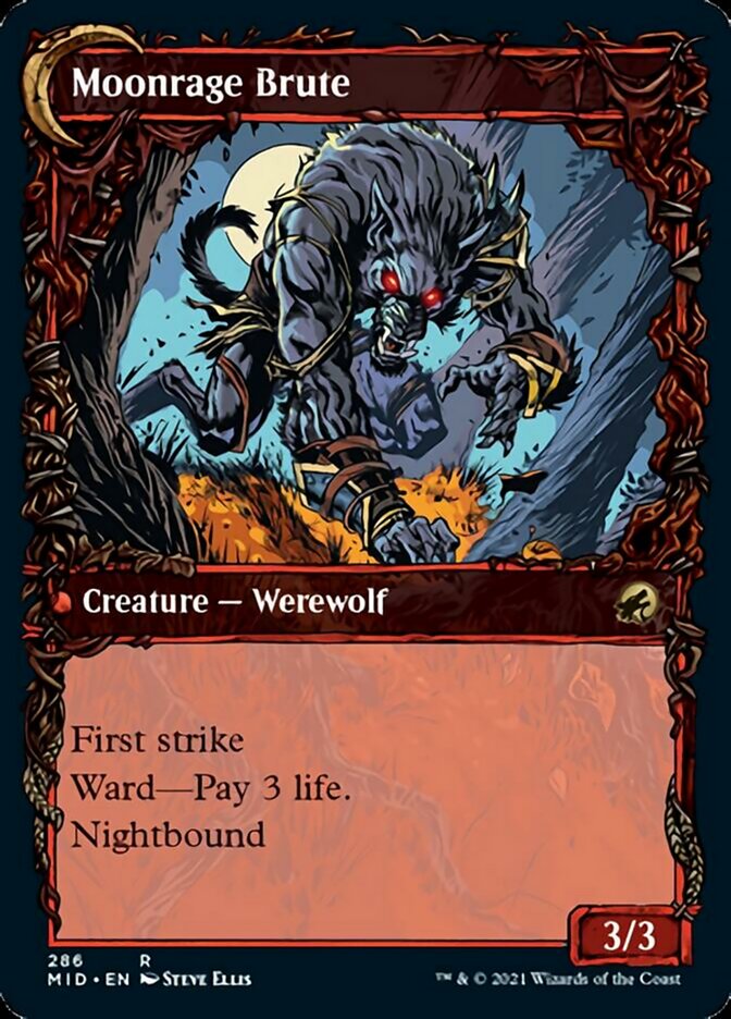 Brutal Cathar // Moonrage Brute (Showcase Equinox) [Innistrad: Midnight Hunt] | Gear Gaming Bentonville