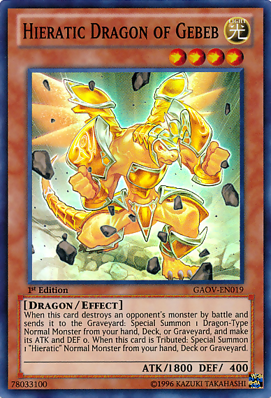 Hieratic Dragon of Gebeb [GAOV-EN019] Super Rare | Gear Gaming Bentonville
