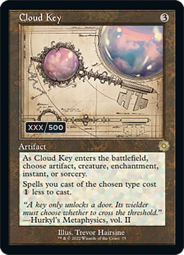 Cloud Key (Retro Schematic) (Serialized) [The Brothers' War Retro Artifacts] | Gear Gaming Bentonville