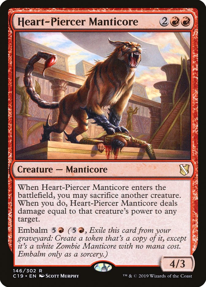 Heart-Piercer Manticore [Commander 2019] | Gear Gaming Bentonville