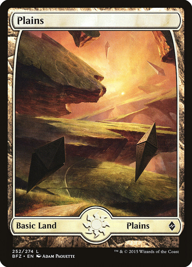 Plains (252) (Full Art) [Battle for Zendikar] | Gear Gaming Bentonville