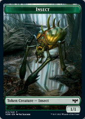 Insect // Human (010) Double-Sided Token [Innistrad: Crimson Vow Tokens] | Gear Gaming Bentonville