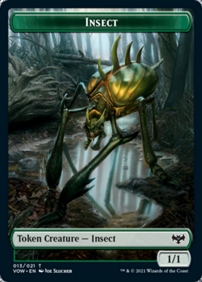 Insect // Dragon Illusion Double-Sided Token [Innistrad: Crimson Vow Tokens] | Gear Gaming Bentonville