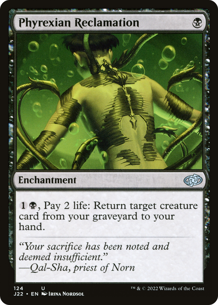 Phyrexian Reclamation [Jumpstart 2022] | Gear Gaming Bentonville