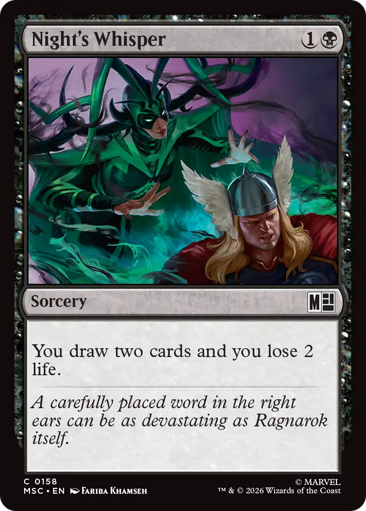 Night's Whisper (Surge Foil) [Marvel Super Heroes Commander] | Gear Gaming Bentonville