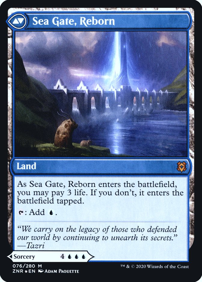 Sea Gate Restoration // Sea Gate, Reborn [Zendikar Rising Prerelease Promos] | Gear Gaming Bentonville