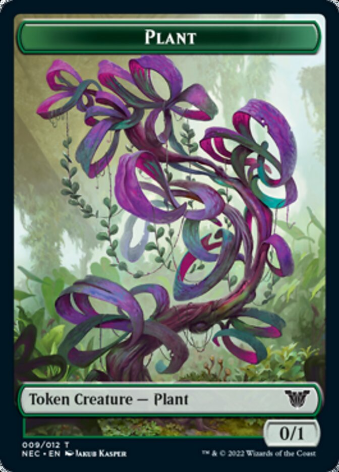 Plant // Treasure Double-Sided Token [Kamigawa: Neon Dynasty Commander Tokens] | Gear Gaming Bentonville