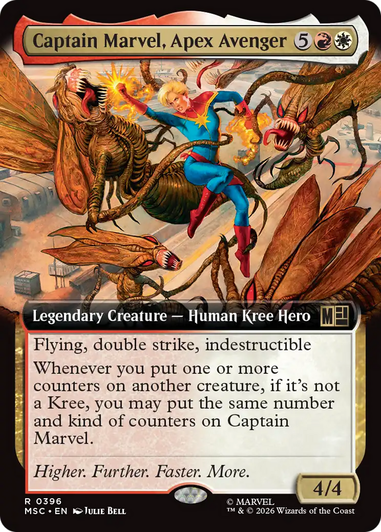 Captain Marvel, Apex Avenger (Extended Art) [Marvel Super Heroes Commander] | Gear Gaming Bentonville