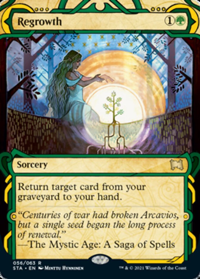 Regrowth (Foil Etched) [Strixhaven: School of Mages Mystical Archive] | Gear Gaming Bentonville