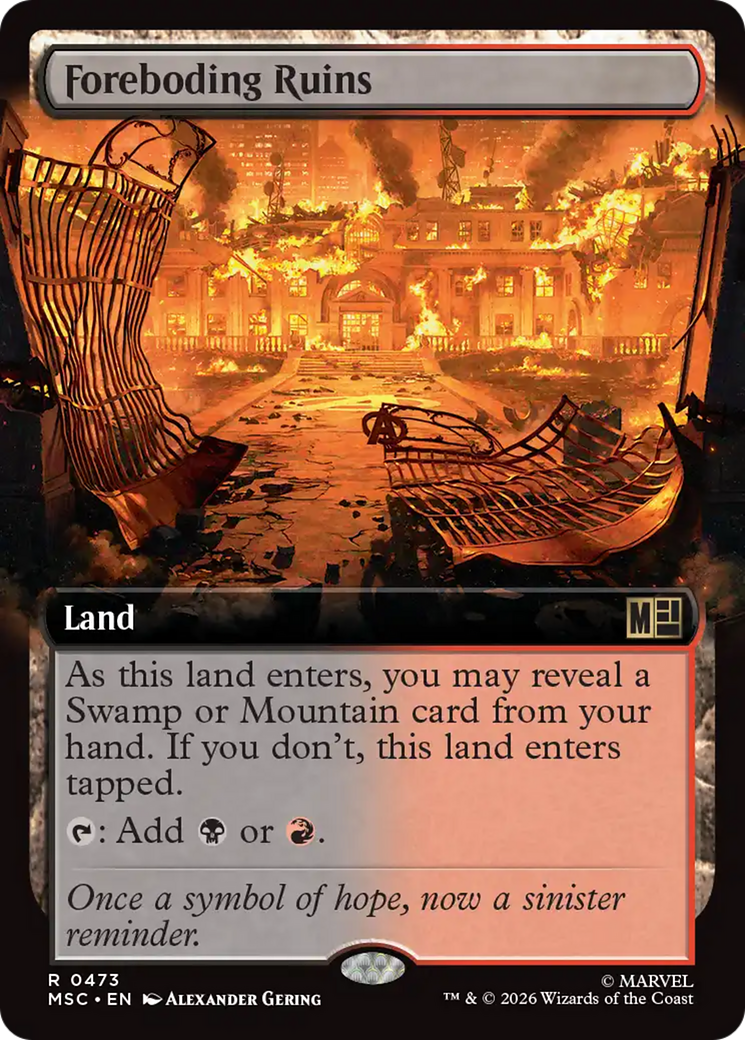 Foreboding Ruins (Extended Art) [Marvel Super Heroes Commander] | Gear Gaming Bentonville