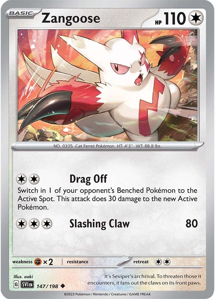 Zangoose (147/198) [Scarlet & Violet: Base Set] | Gear Gaming Bentonville