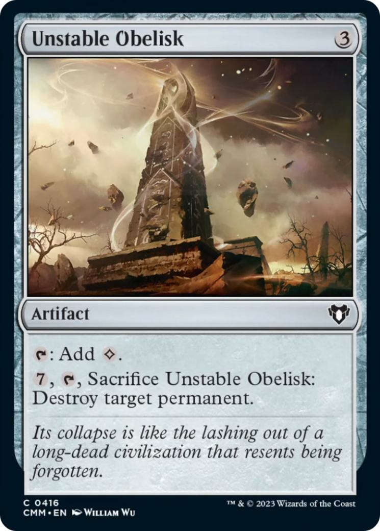 Unstable Obelisk [Commander Masters] | Gear Gaming Bentonville