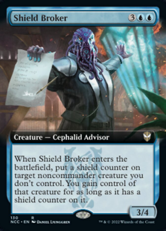 Shield Broker (Extended Art) [Streets of New Capenna Commander] | Gear Gaming Bentonville
