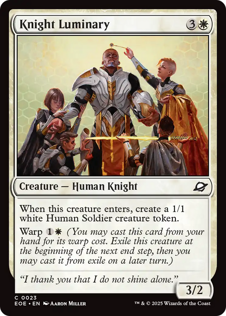 Knight Luminary [Edge of Eternities] | Gear Gaming Bentonville