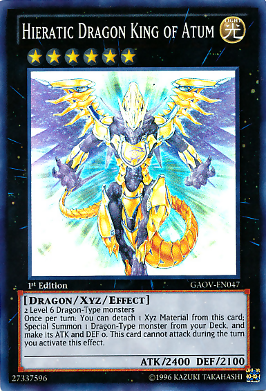 Hieratic Dragon King of Atum [GAOV-EN047] Super Rare | Gear Gaming Bentonville