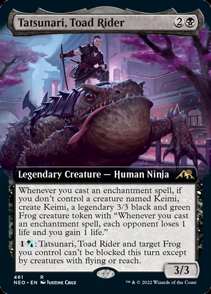 Tatsunari, Toad Rider (Extended Art) [Kamigawa: Neon Dynasty] | Gear Gaming Bentonville