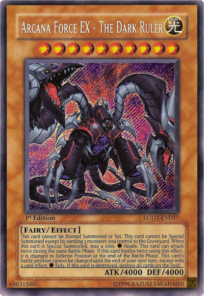 Arcana Force EX - The Dark Ruler [LODT-EN017] Secret Rare | Gear Gaming Bentonville