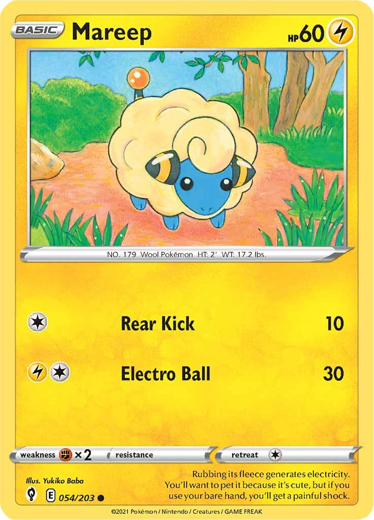 Mareep (054/203) [Sword & Shield: Evolving Skies] | Gear Gaming Bentonville