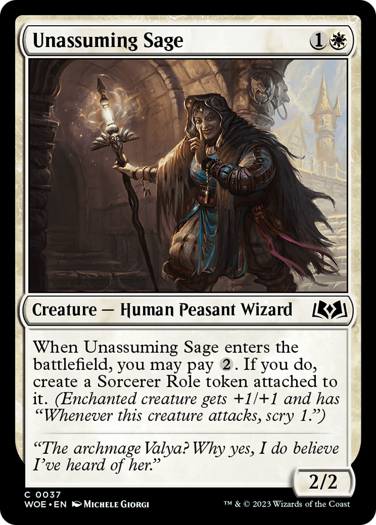 Unassuming Sage [Wilds of Eldraine] | Gear Gaming Bentonville