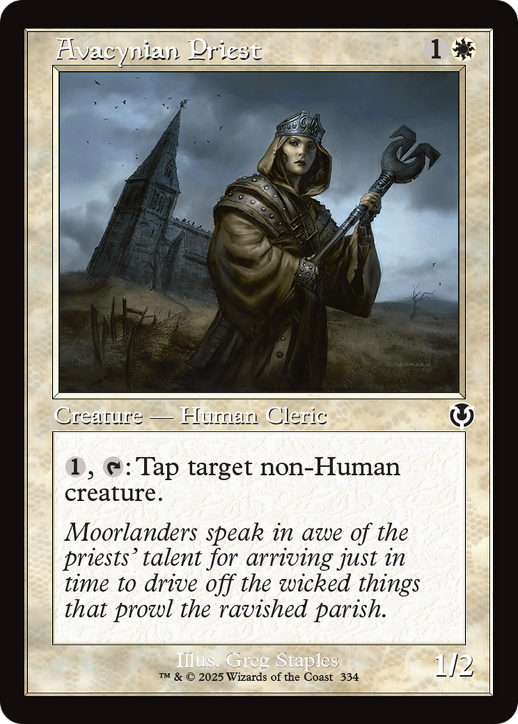 Avacynian Priest (Retro Frame) [Innistrad Remastered] | Gear Gaming Bentonville