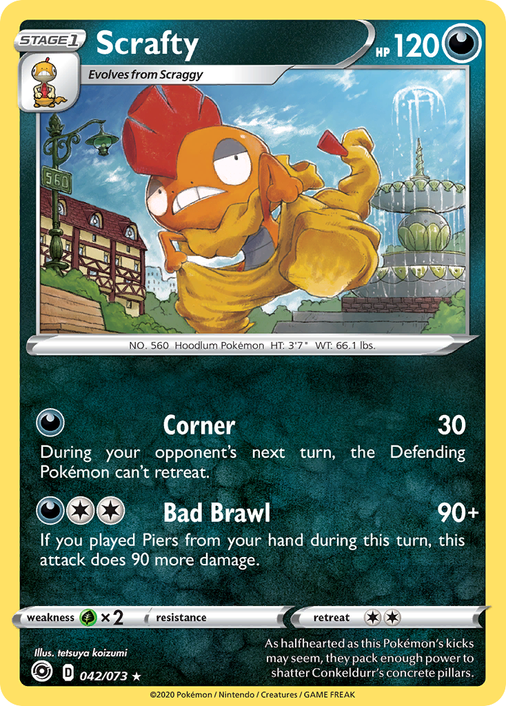 Scrafty (042/073) [Sword & Shield: Champion's Path] | Gear Gaming Bentonville