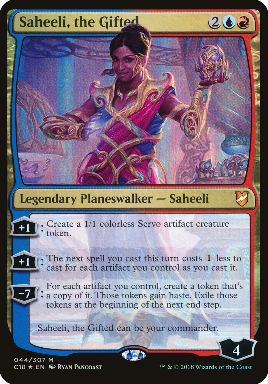 Saheeli, the Gifted (Oversized) [Commander 2018 Oversized] | Gear Gaming Bentonville
