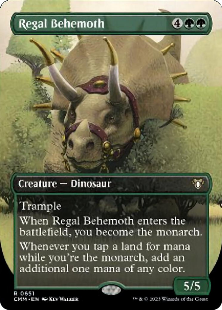 Regal Behemoth (Borderless Alternate Art) [Commander Masters] | Gear Gaming Bentonville