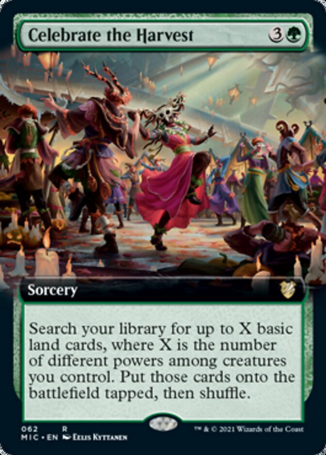 Celebrate the Harvest (Extended Art) [Innistrad: Midnight Hunt Commander] | Gear Gaming Bentonville