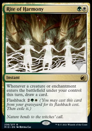 Rite of Harmony (Promo Pack) [Innistrad: Midnight Hunt Promos] | Gear Gaming Bentonville