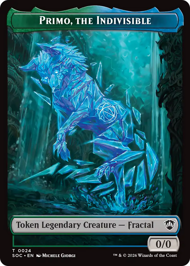 Beast // Primo, The Indivisible Double-Sided Token [Secrets of Strixhaven Commander Tokens] | Gear Gaming Bentonville