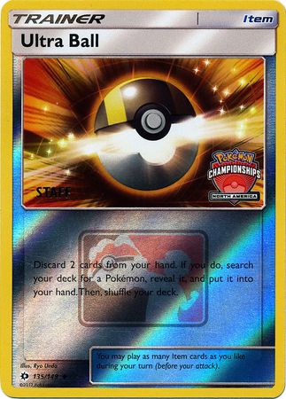 Ultra Ball (135/149) (NA Championship Promo Staff) [Sun & Moon: Base Set] | Gear Gaming Bentonville