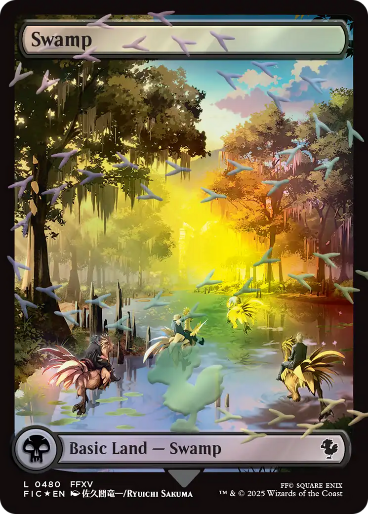 Swamp (Chocobo Track Foil) [FINAL FANTASY Commander] | Gear Gaming Bentonville