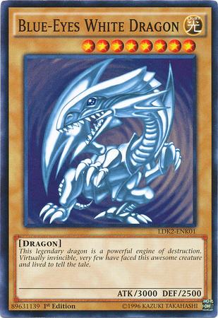 Blue-Eyes White Dragon (Version 2) [LDK2-ENK01] Common | Gear Gaming Bentonville