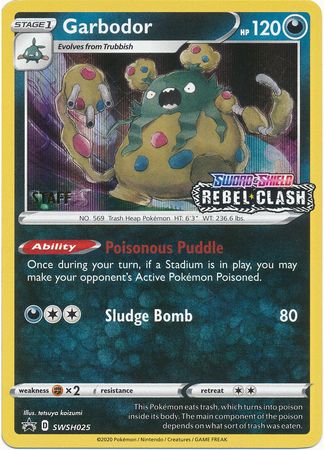 Garbodor (SWSH025) (Staff Prerelease Promo) [Sword & Shield: Black Star Promos] | Gear Gaming Bentonville