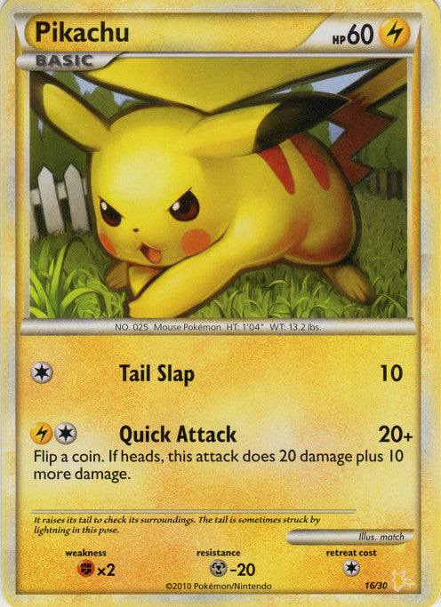 Pikachu (16/30) [HeartGold & SoulSilver: Trainer Kit - Raichu] | Gear Gaming Bentonville