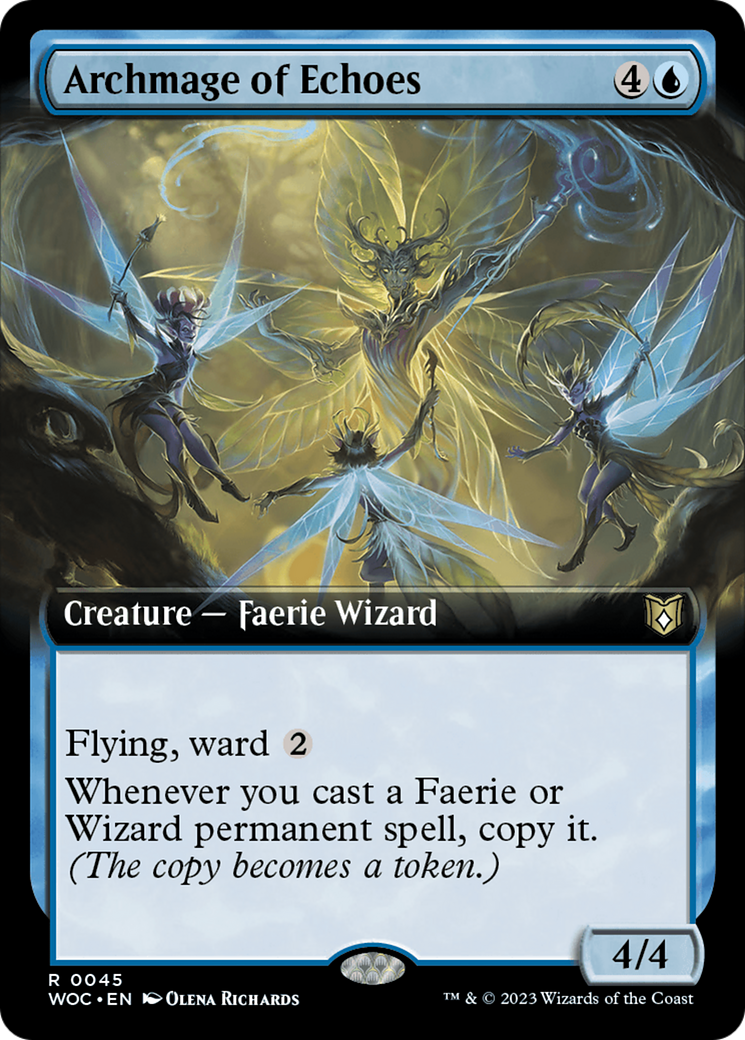 Archmage of Echoes (Extended Art) [Wilds of Eldraine Commander] | Gear Gaming Bentonville