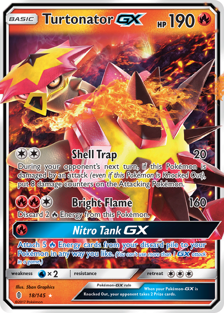 Turtonator GX (18/145) [Sun & Moon: Guardians Rising] | Gear Gaming Bentonville