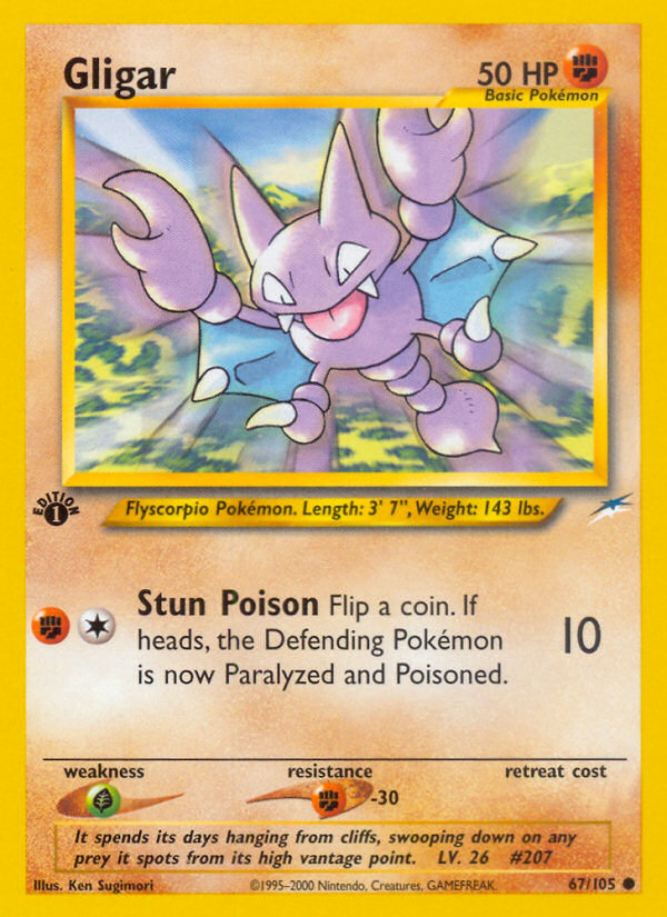 Gligar (67/105) [Neo Destiny 1st Edition] | Gear Gaming Bentonville