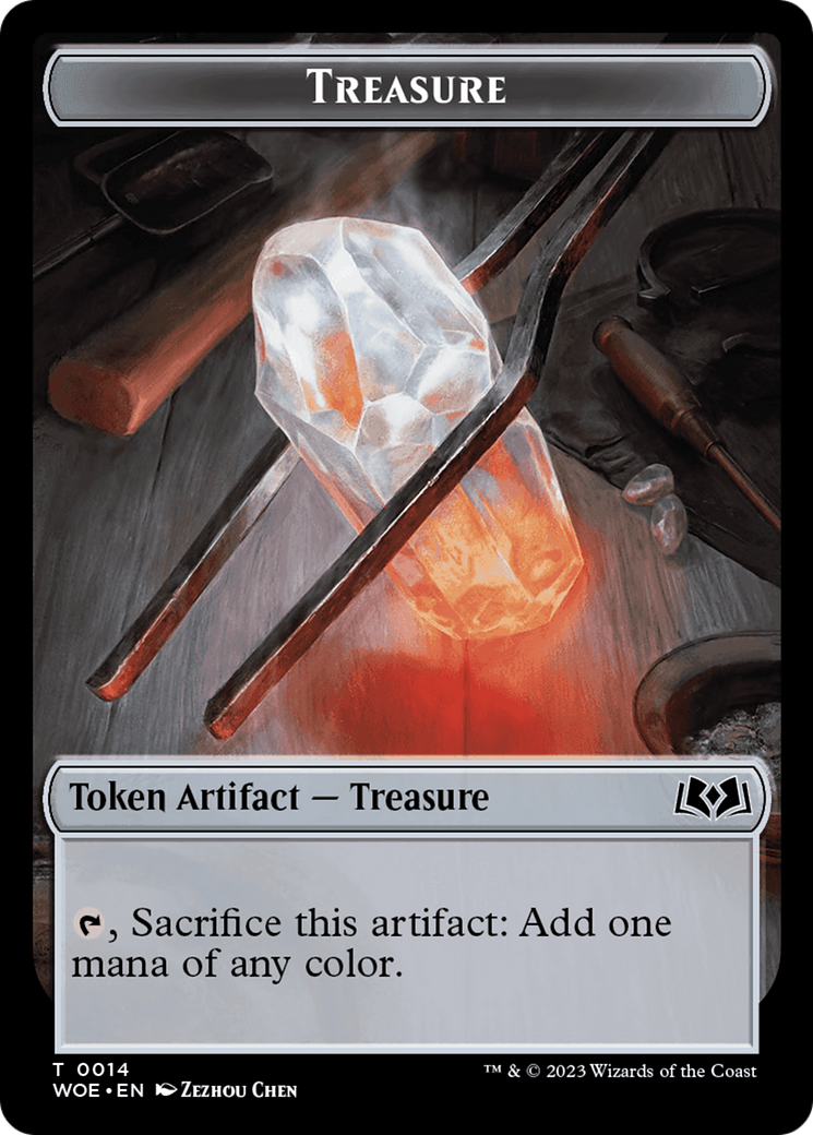 Treasure // Food (0010) Double-Sided Token [Wilds of Eldraine Tokens] | Gear Gaming Bentonville