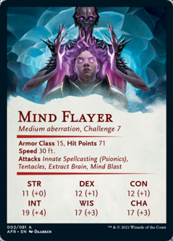 Mind Flayer Art Card [Dungeons & Dragons: Adventures in the Forgotten Realms Art Series] | Gear Gaming Bentonville